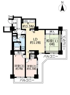 UR八千代ゆりのき台ライフタワー【10階】の間取り