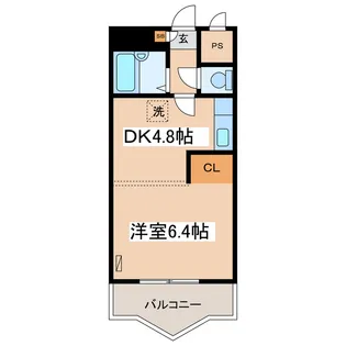 ノースコートサンスイ【7階】の間取り