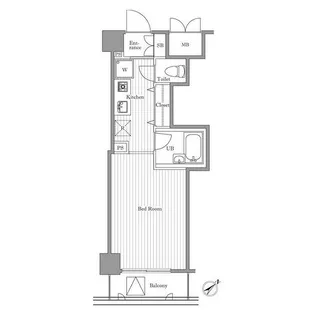 パークウェル目黒本町【1階】の間取り