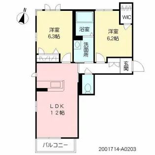 シャーメゾン・アムール **【2階】の間取り