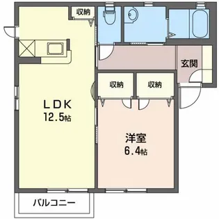 フラットYOKOYAMA 201【2階】の間取り