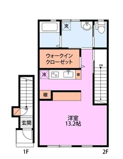 レデス関屋【2階】の間取り
