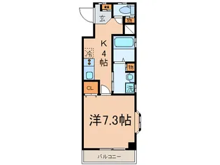 ガ-デニア武蔵小杉【3階】の間取り