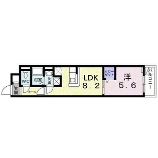 ベルフラワー恋ヶ窪【5階】の間取り