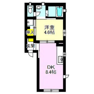 サンスクエア【1階】の間取り
