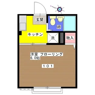 シティハイム ミズホ【1階】の間取り