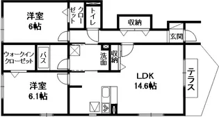 カーサ ミーア【2階】の間取り