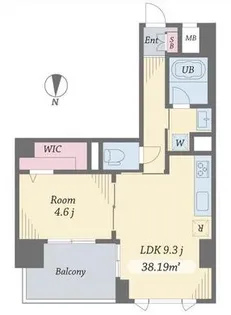 エルシノア住吉【9階】の間取り