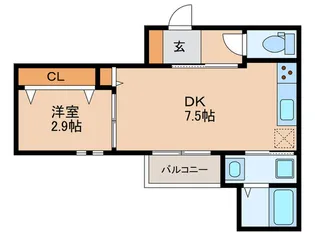 SMILEAX西南杜【2階】の間取り