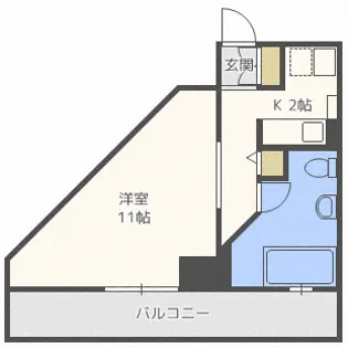 AMSTOWER南6条【4階】の間取り
