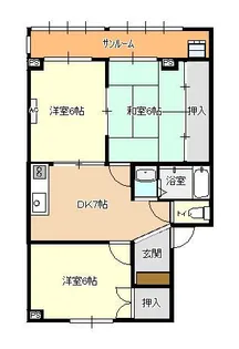サンライズ1【2階】の間取り