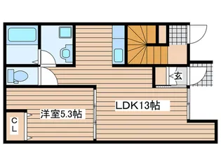 コーポKIII【1階】の間取り