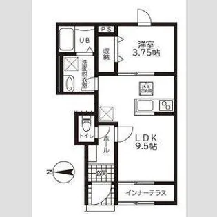 リーブルファイン戸田【1階】の間取り