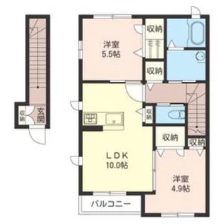 ワイズガーデン【2階】の間取り