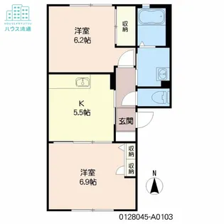メゾンロゼ【1階】の間取り