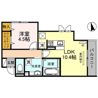 エンブレイス鴫野II【1階】の間取り