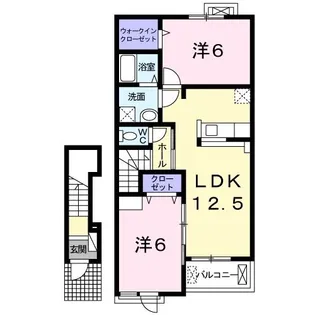 ラピス・ティティシア【2階】の間取り