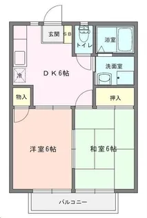 ヴィオレ久米川【1階】の間取り