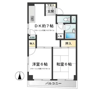 石川ビル【5階】の間取り