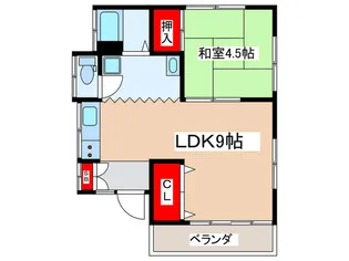 植野コ-ポ【3階】の間取り