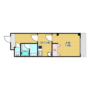 アミティエ・サンユ・キガワ【2階】の間取り
