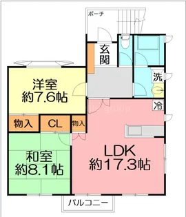 ヒルサイドコート【2階】の間取り