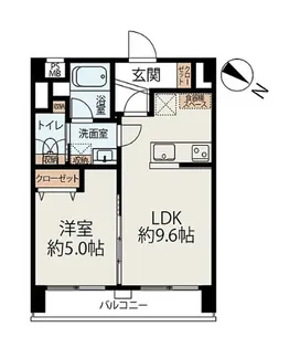中目黒マンション【3階】の間取り