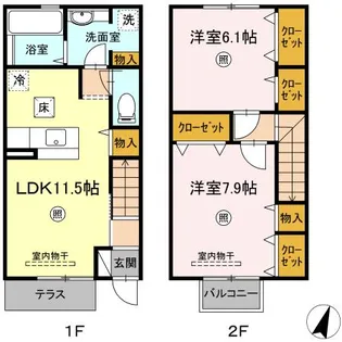 リオグランデ中野の間取り
