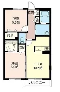 アスターヴィラ【1階】の間取り
