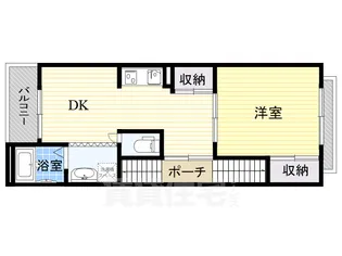 ハイツ天六【2階】の間取り