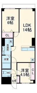クレドール鷺沼【2階】の間取り