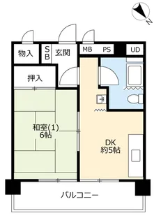 UR札幌菊水【10階】の間取り