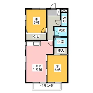 リヴェール佐屋【2階】の間取り