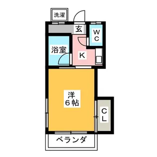 ラポール中原【2階】の間取り