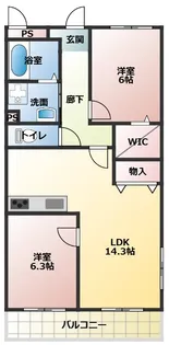 第2コーポ豊 303【3階】の間取り