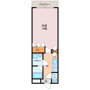 グランヴィア黒瀬【2階】の間取り
