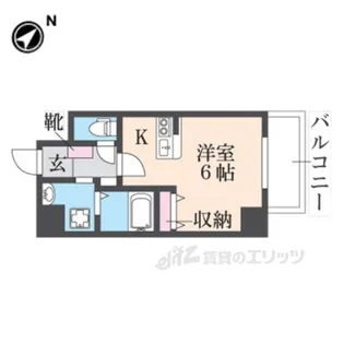 ソラシア宝塚【4階】の間取り