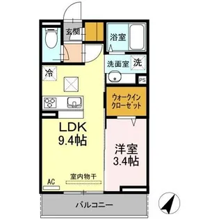 ベルヴェデーレ B【1階】の間取り