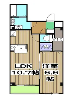 ハイダウェイ下古城【2階】の間取り