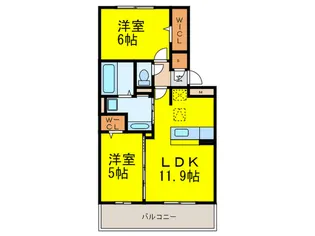 グラースT【3階】の間取り