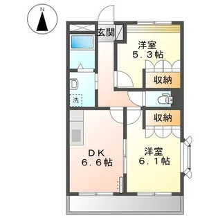 グリーン ハイツ【1階】の間取り