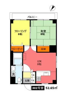 ハイム篠【3階】の間取り