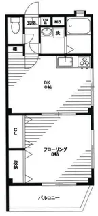 シャルム若宮【1階】の間取り