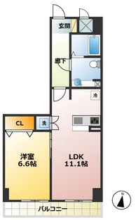 ベース・ブリッジ【5階】の間取り