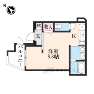 アクアプレイス京都北白川【3階】の間取り
