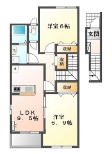 オーク21清水坂【2階】の間取り