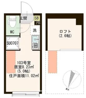 magnolia【1階】の間取り