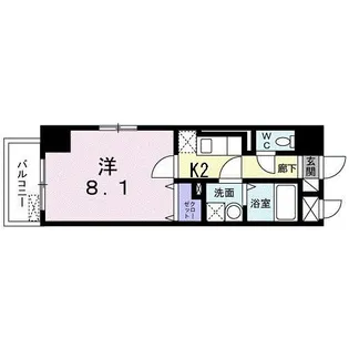 リバーウエスト【3階】の間取り