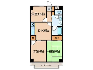 シャト-サンハイム【5階】の間取り