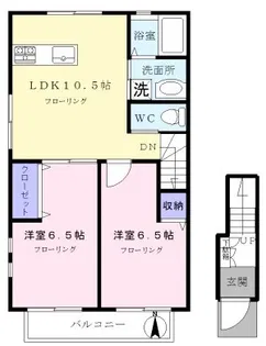 テラス リストーロ【2階】の間取り